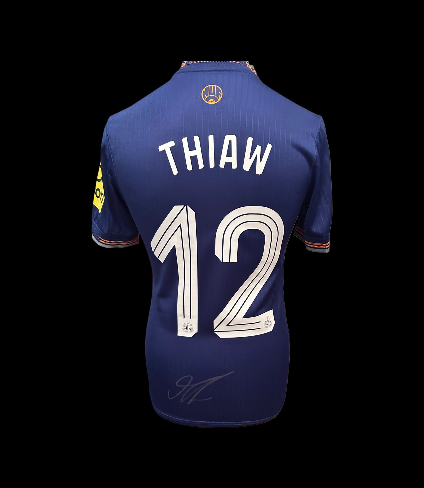 Malick Thiaw Newcastle United Hand Signed 2025-26 Away Shirt
