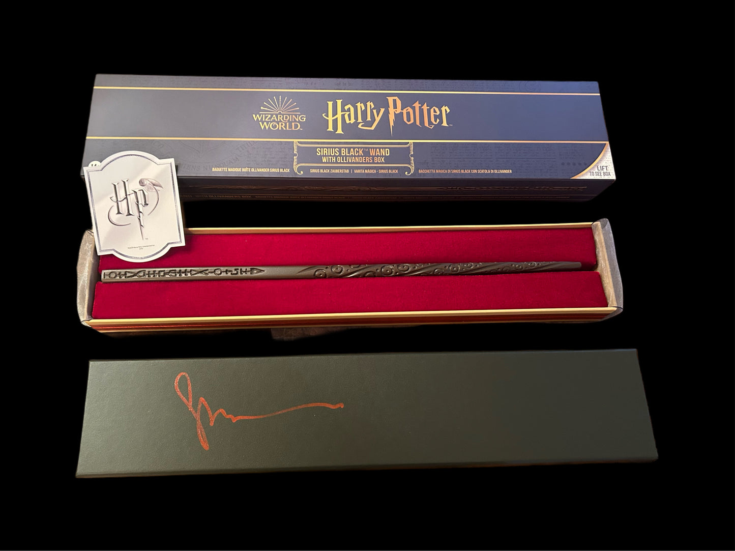 Gary Oldman Harry Potter Sirius Black Hand Signed Noble Collection Wand 2