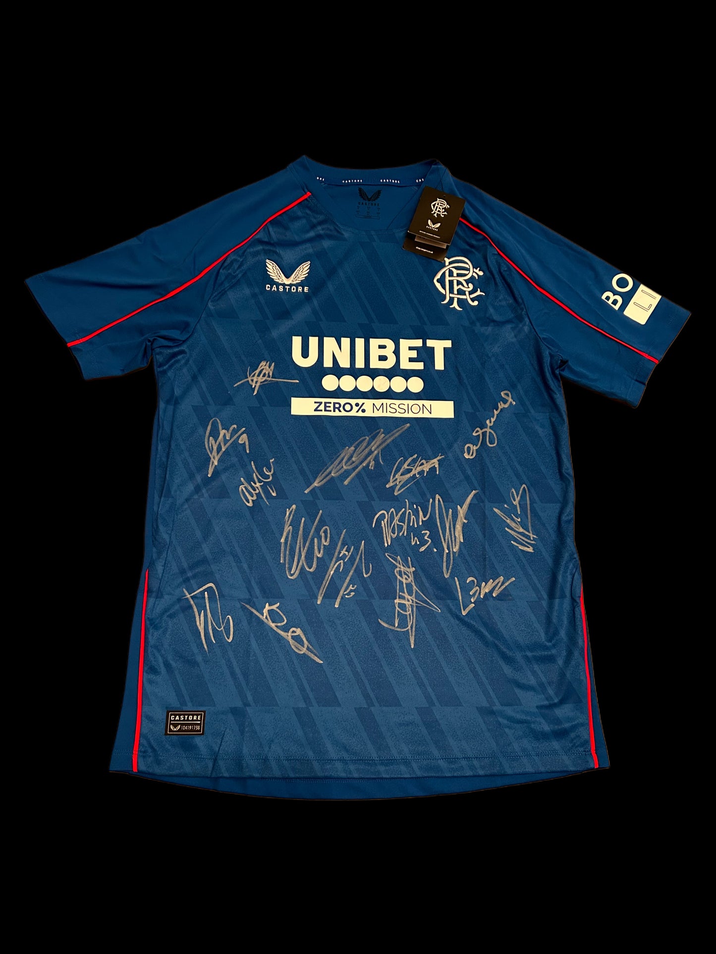 Rangers 2024-25 Hand Signed Squad Home Shirt 2