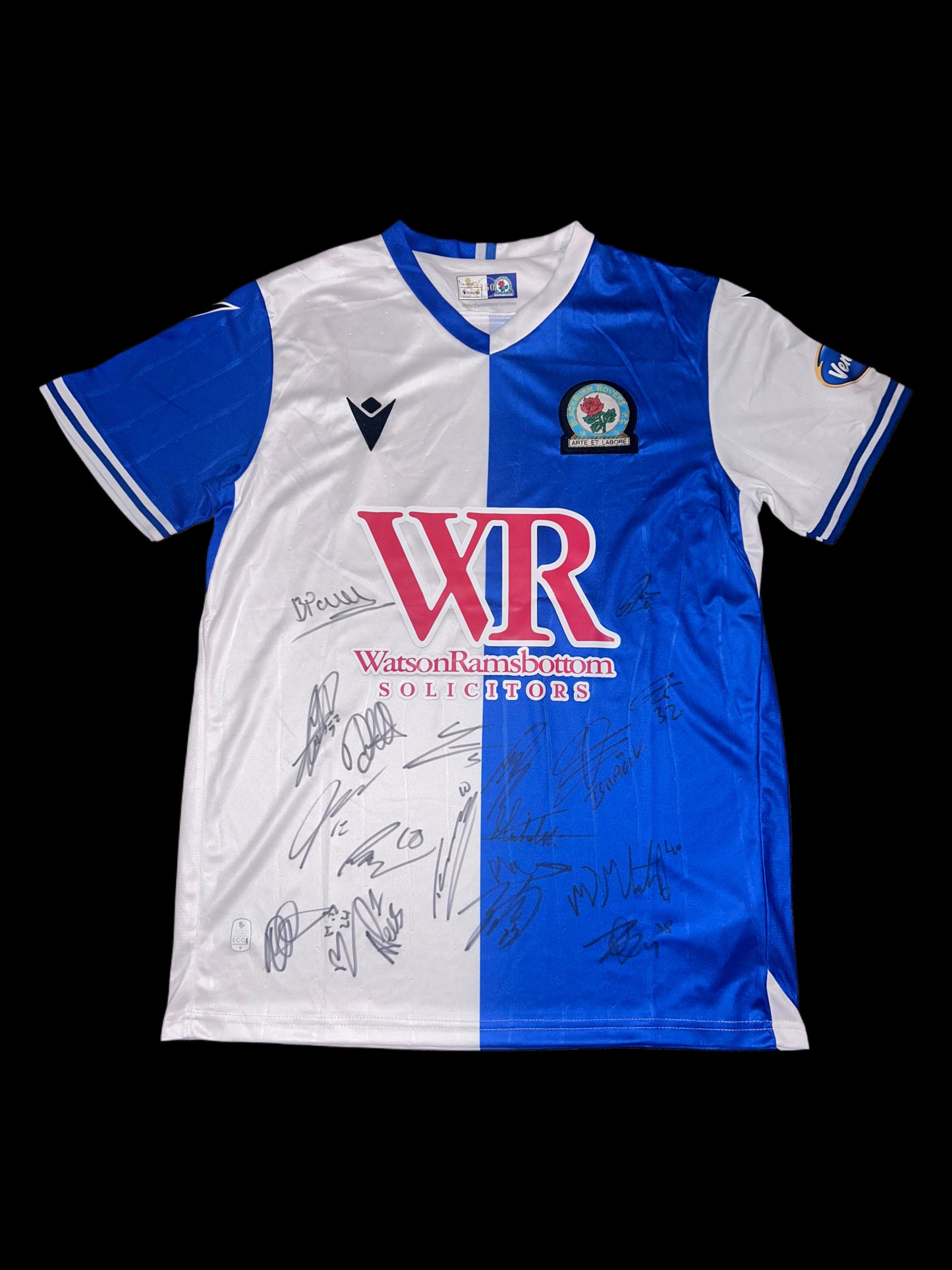 Blackburn Rovers 2025-26 Hand Signed Squad Home Shirt
