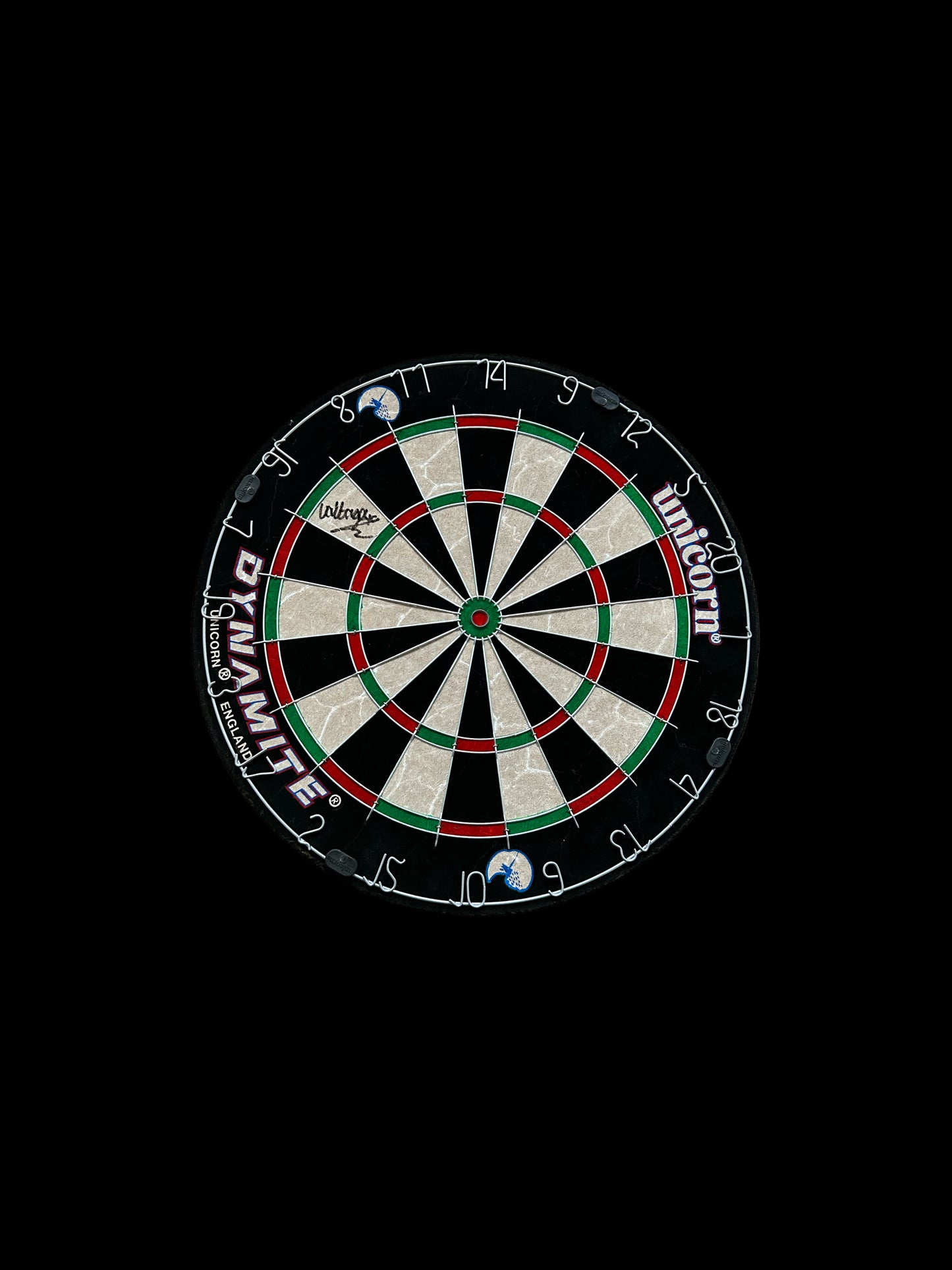 Rob “Voltage” Cross Hand Signed Dart Board