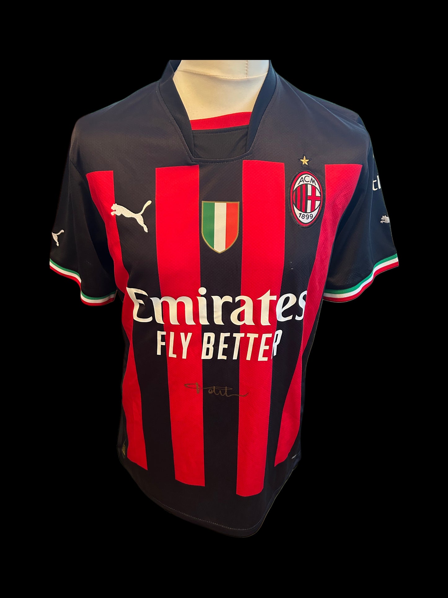 Paolo Maldini A.C Milan Hand Signed Home Shirt