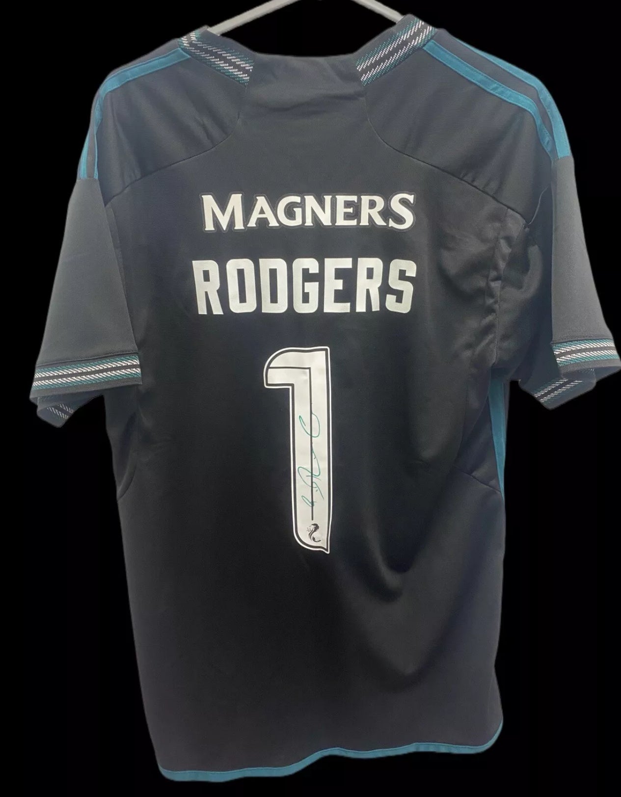 Brendan Rodgers Hand Signed Celtic 2023-24 Away Shirt