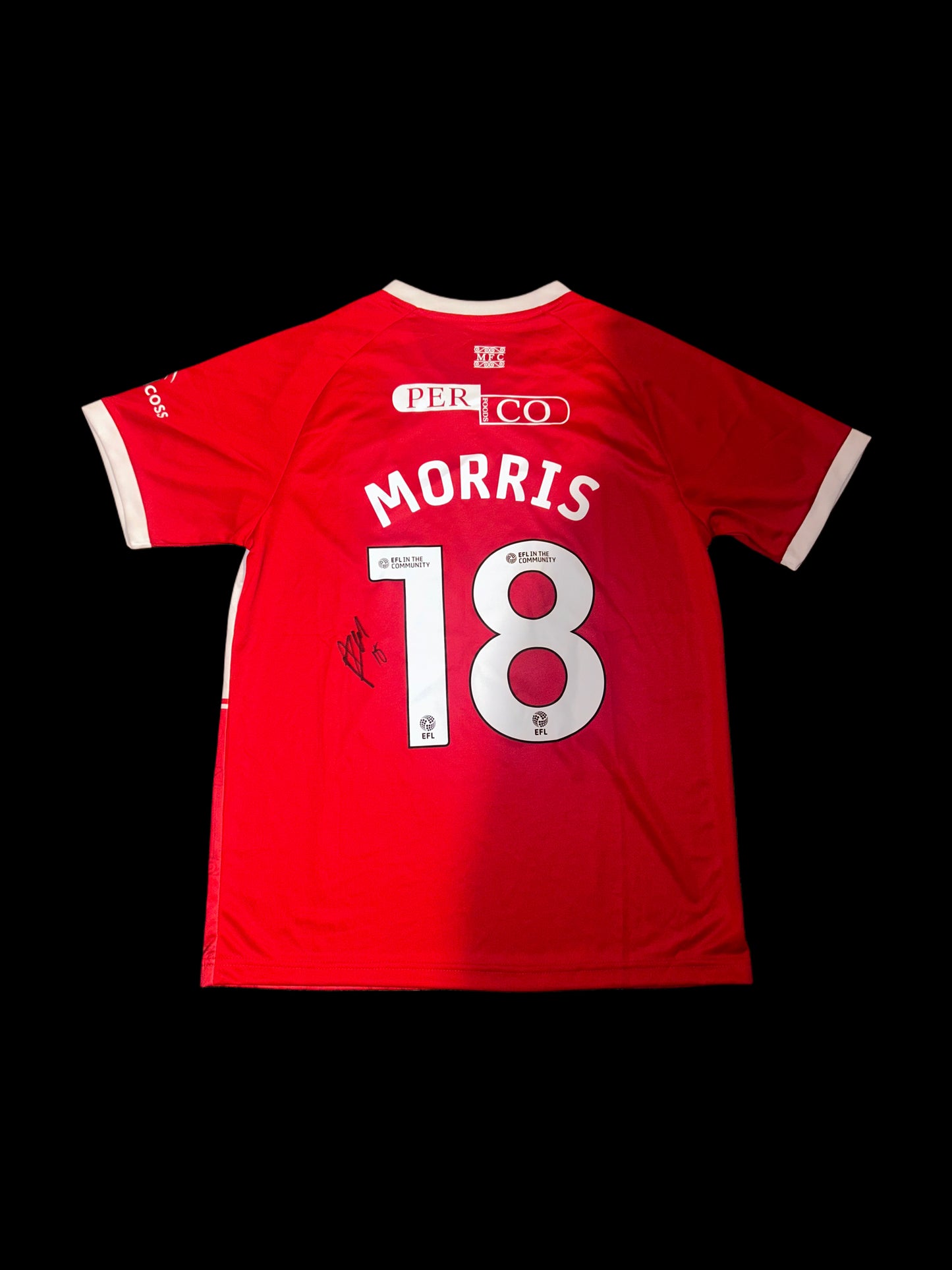 Aidan Morris Middlesbrough Hand Signed 2025-26 Home Shirt