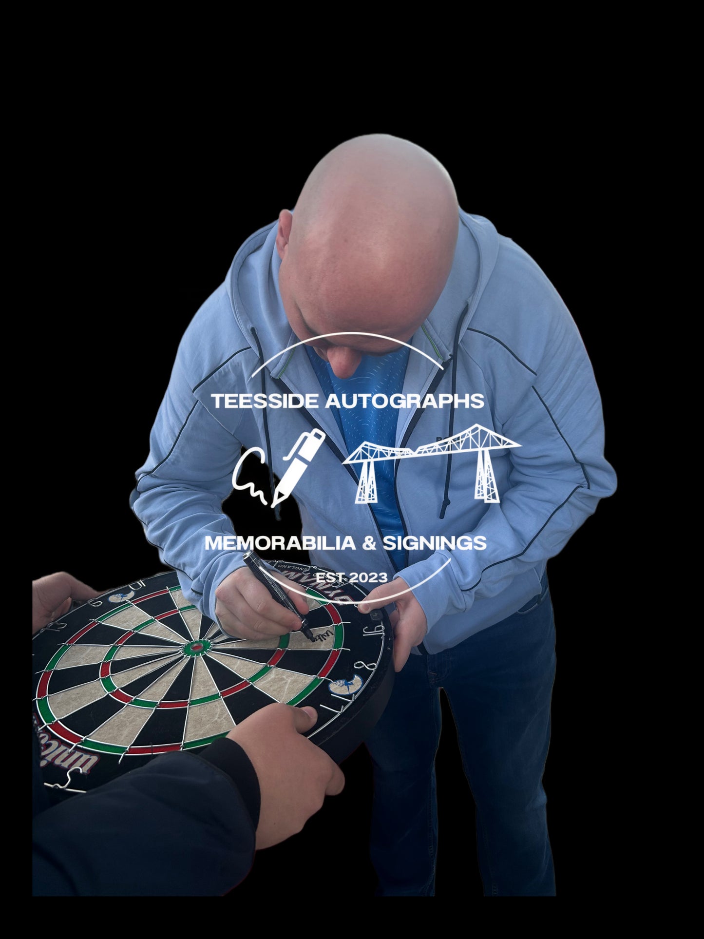 Rob “Voltage” Cross Hand Signed Dart Board