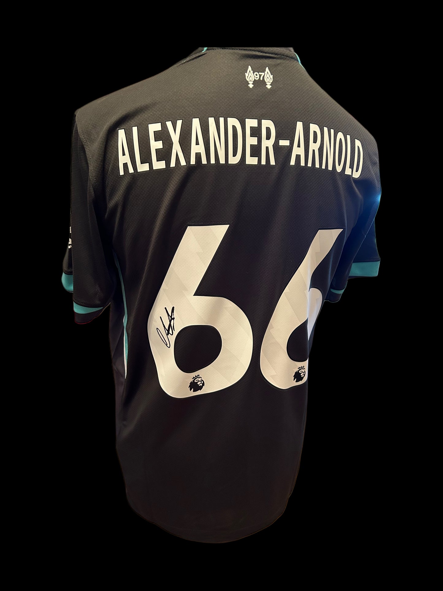 Trent Alexander- Arnold Liverpool 2024-2025 Hand Signed Away Shirt