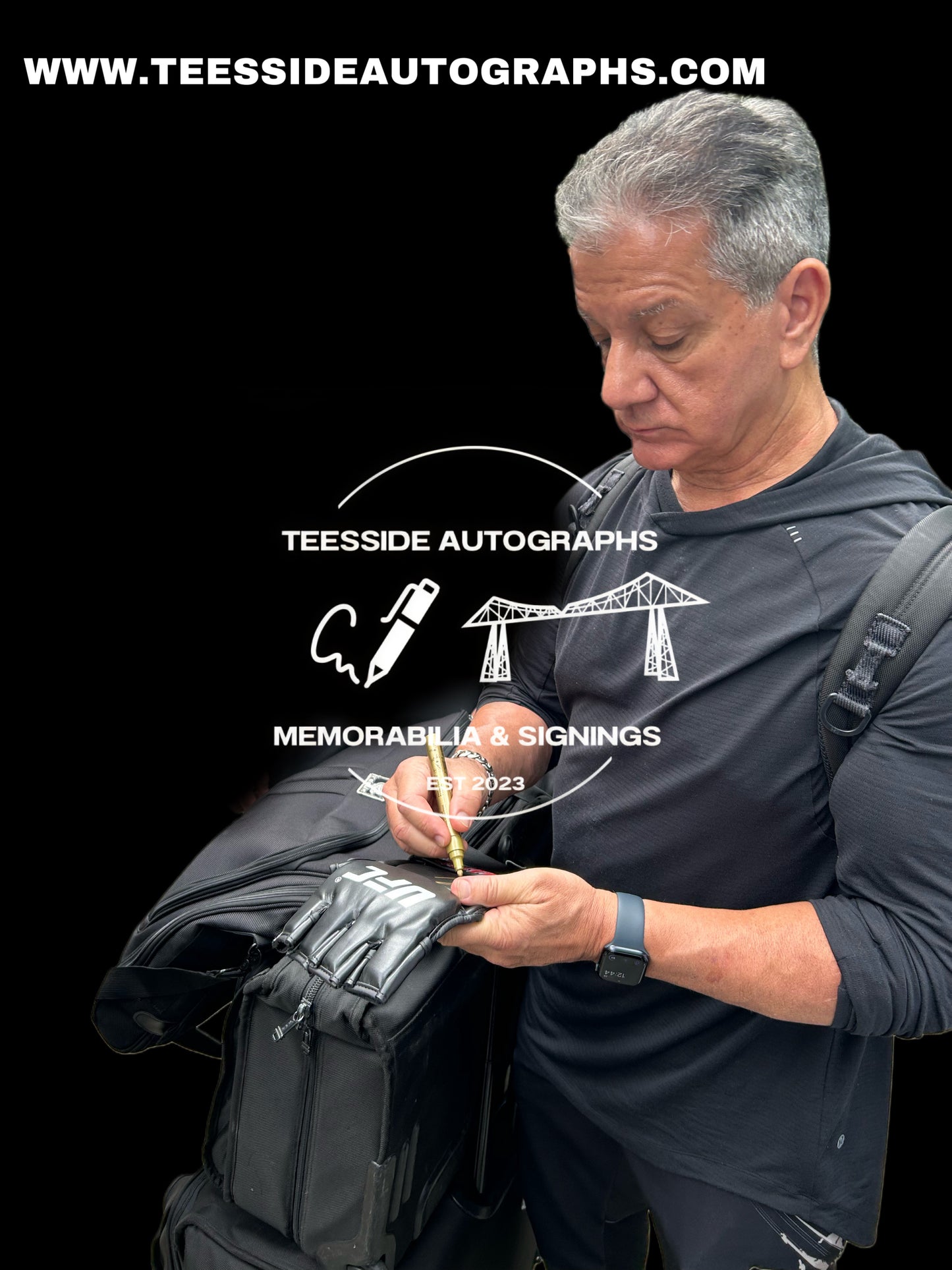 Bruce Buffer UFC Hand Signed Glove 1