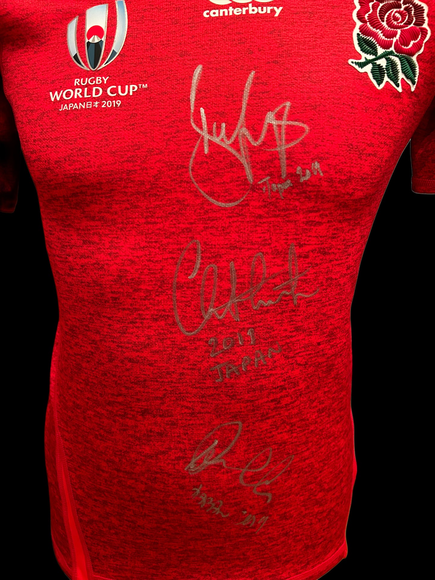 England Rugby Japan 2019 Youngs Cole Watson Hand Signed Shirt