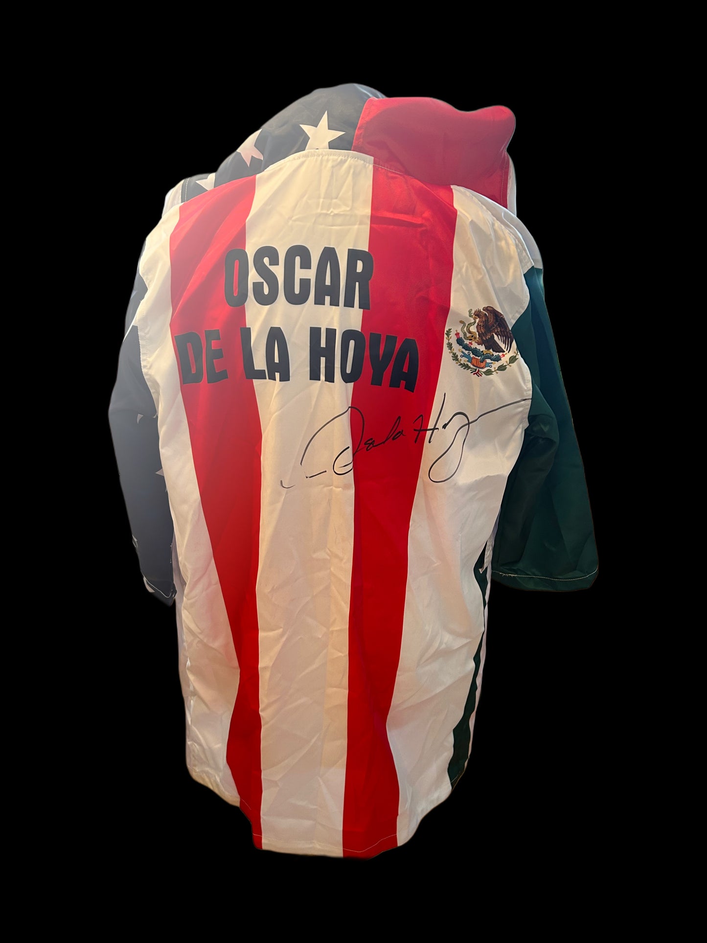 Oscar De La Hoya Hand Signed Replica Boxing Robe