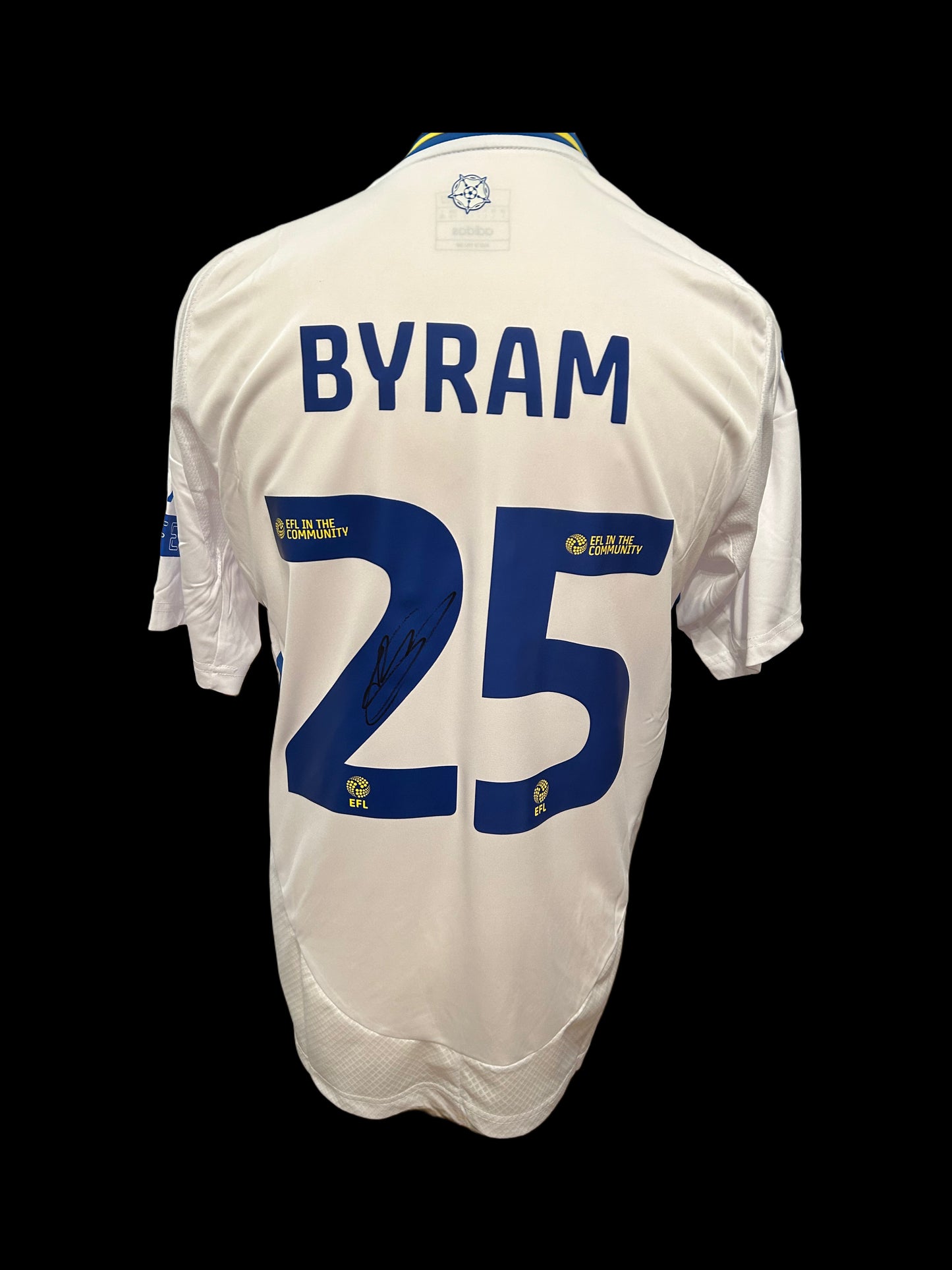 Sam Byram Leeds United 2024-25 Hand Signed Home Shirt