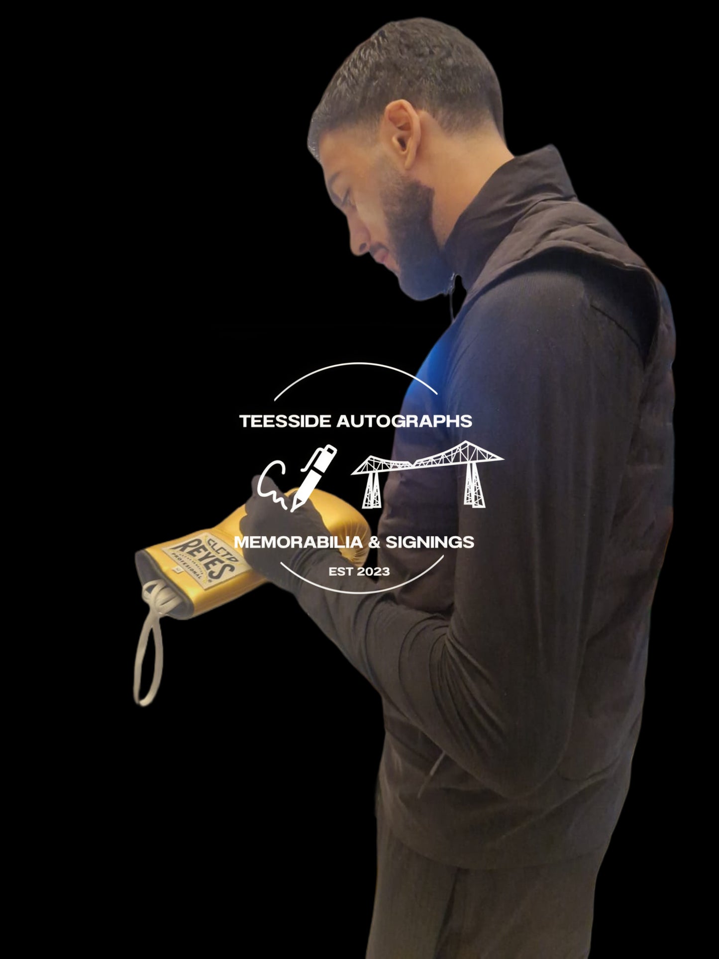 Hamzah Sheeraz Hand Signed Boxing Glove