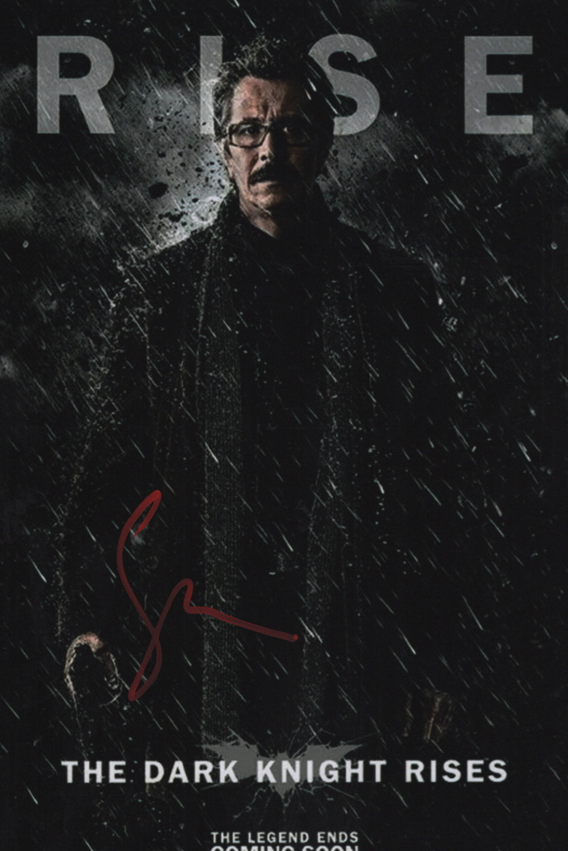 Gary Oldman The Dark Knight Rises Hand Signed 12X8” Photo 3