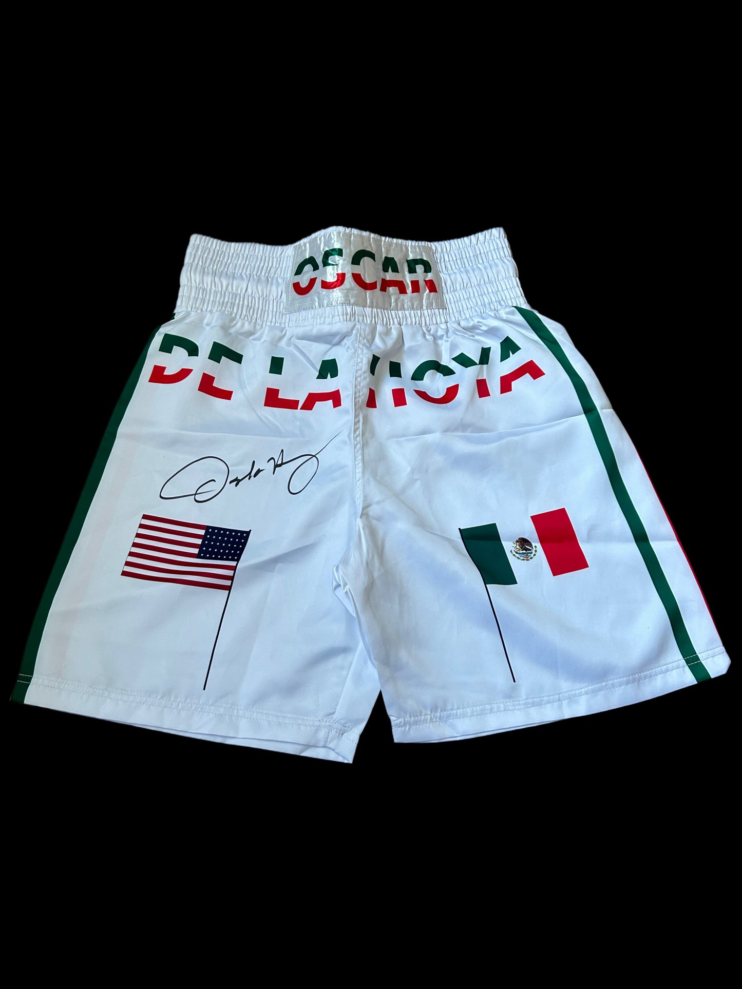 Oscar De La Hoya Hand Signed Debut 1992 Boxing Shorts/ Trunks