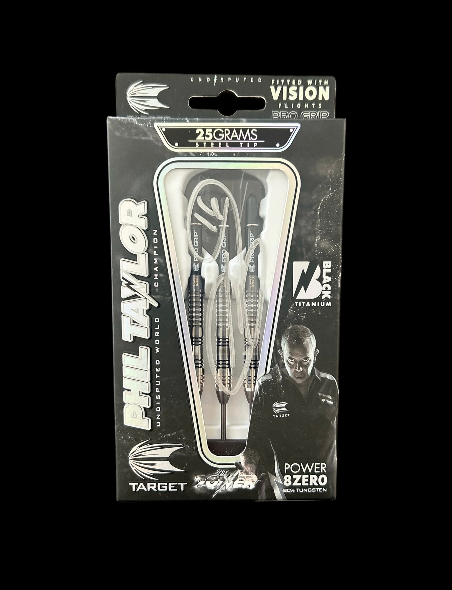 Phil “The Power” Taylor Hand Signed Target Darts