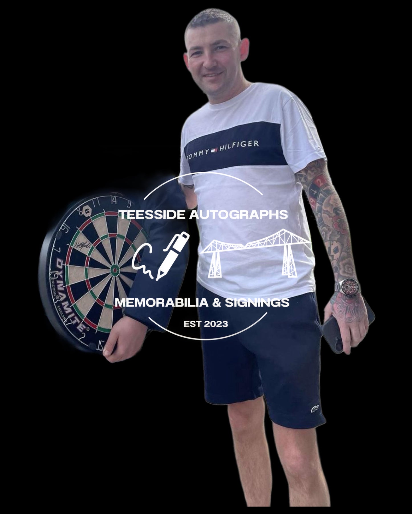 Nathan “ASP” Aspinall Hand Signed Dart Board