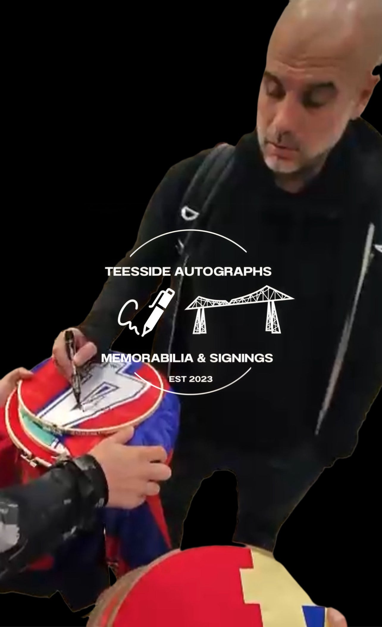 Pep Guardiola Barcelona 1999-00 Retro Hand Signed Home Shirt