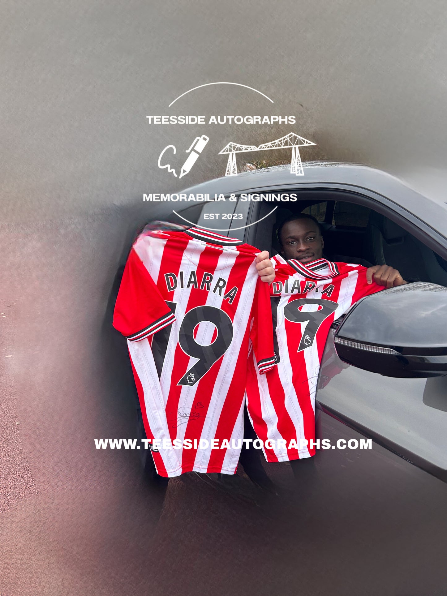 Habib Diarra Sunderland Hand Signed 2025-26 Home Shirt