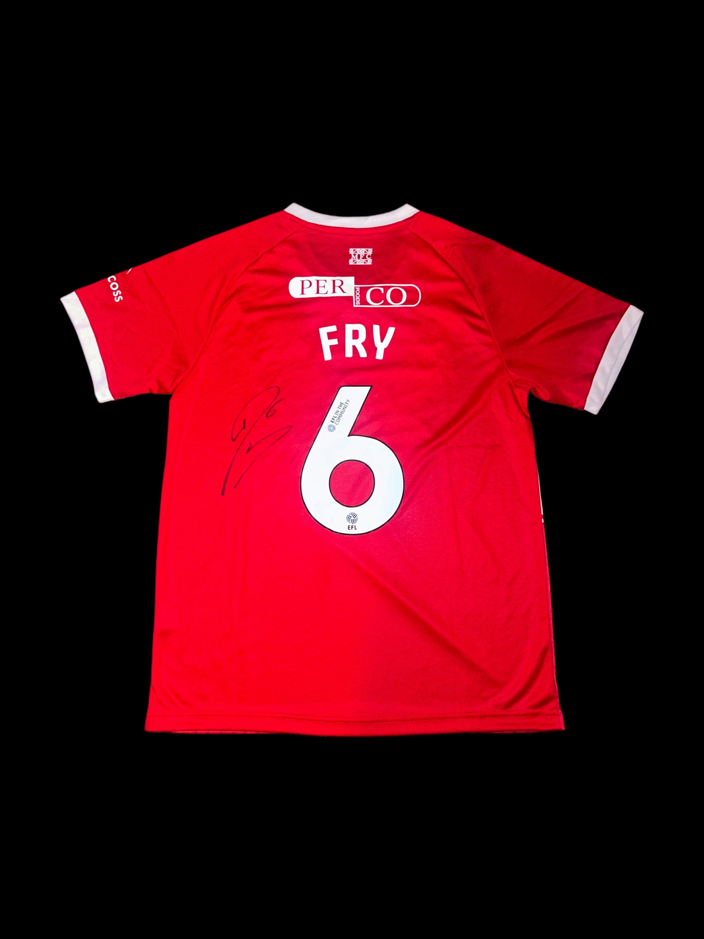 Dael Fry Middlesbrough Hand Signed 2025-26 Home Shirt