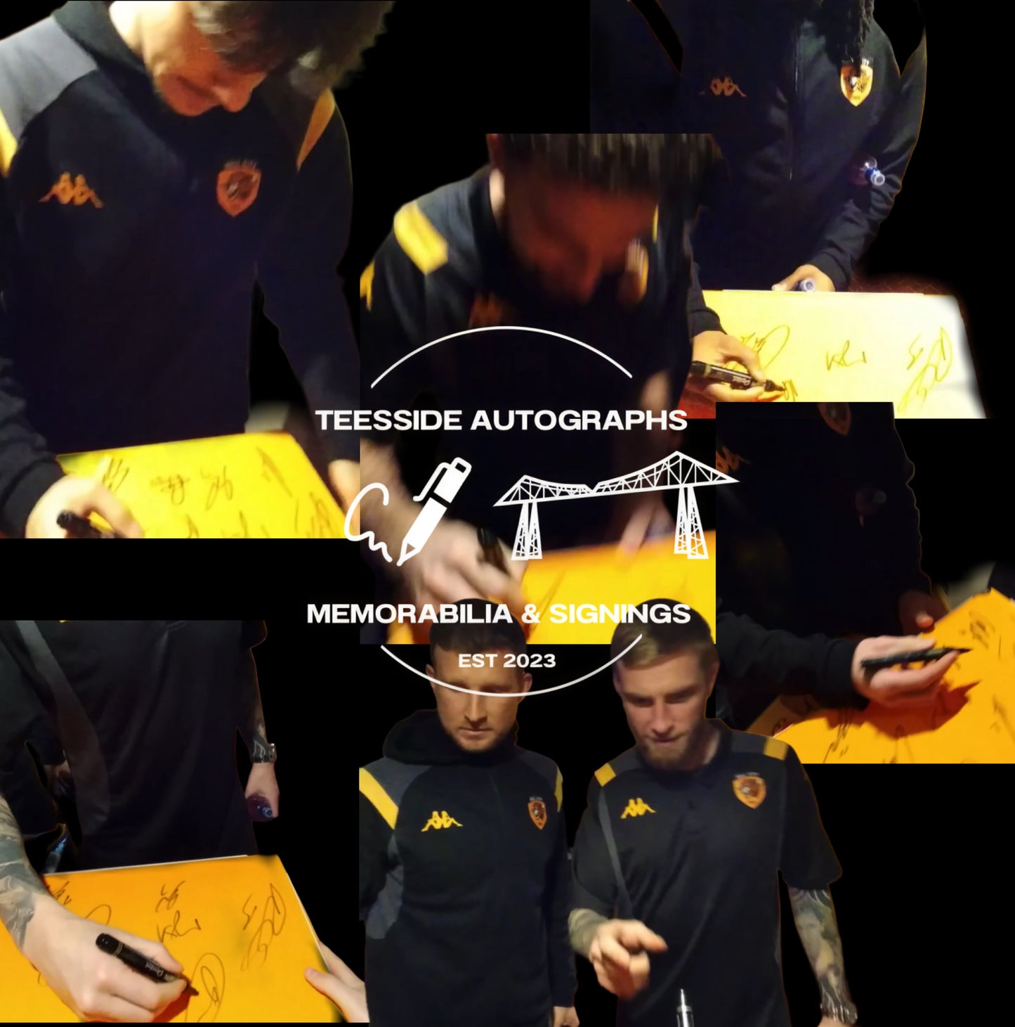 Hull City 2025-26 Squad Hand Signed Home Shirt