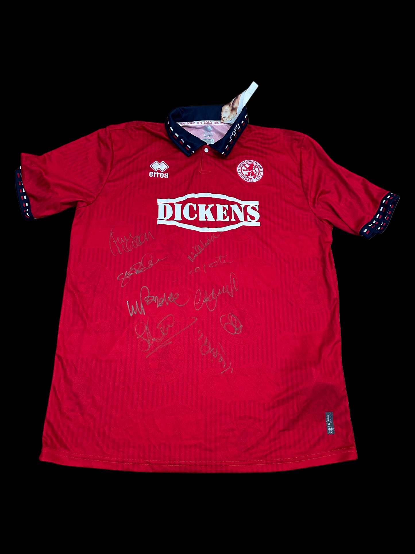 Middlesbrough 1997-98 Squad Hand Signed Retro Home Shirt 2