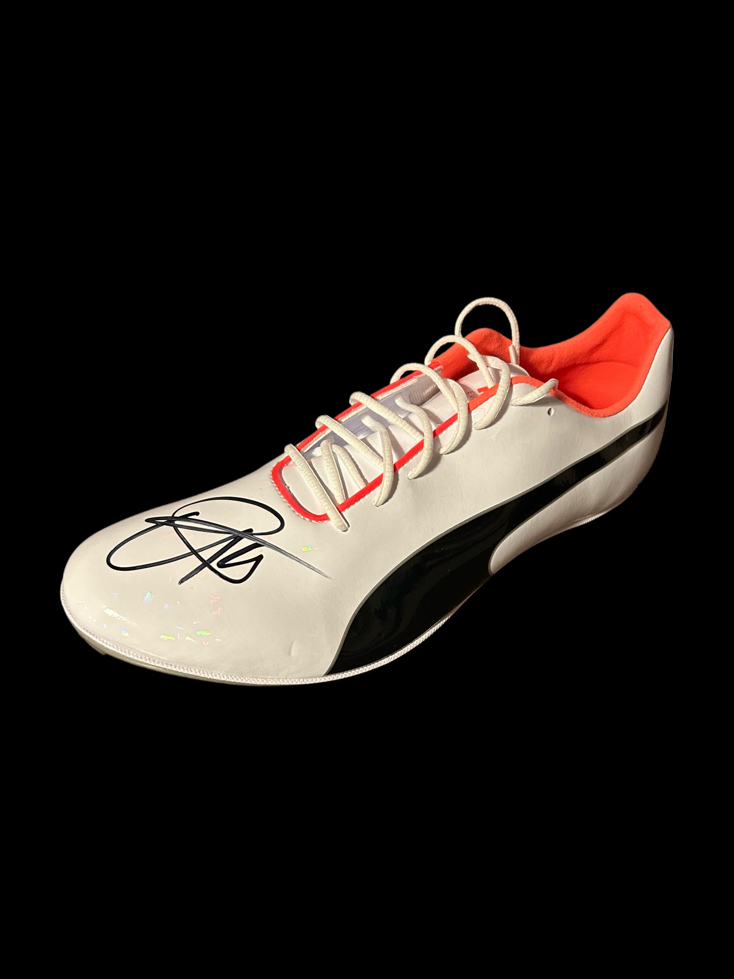 Usain Bolt Olympic Gold Jamaica Hand Signed Puma Spike 3