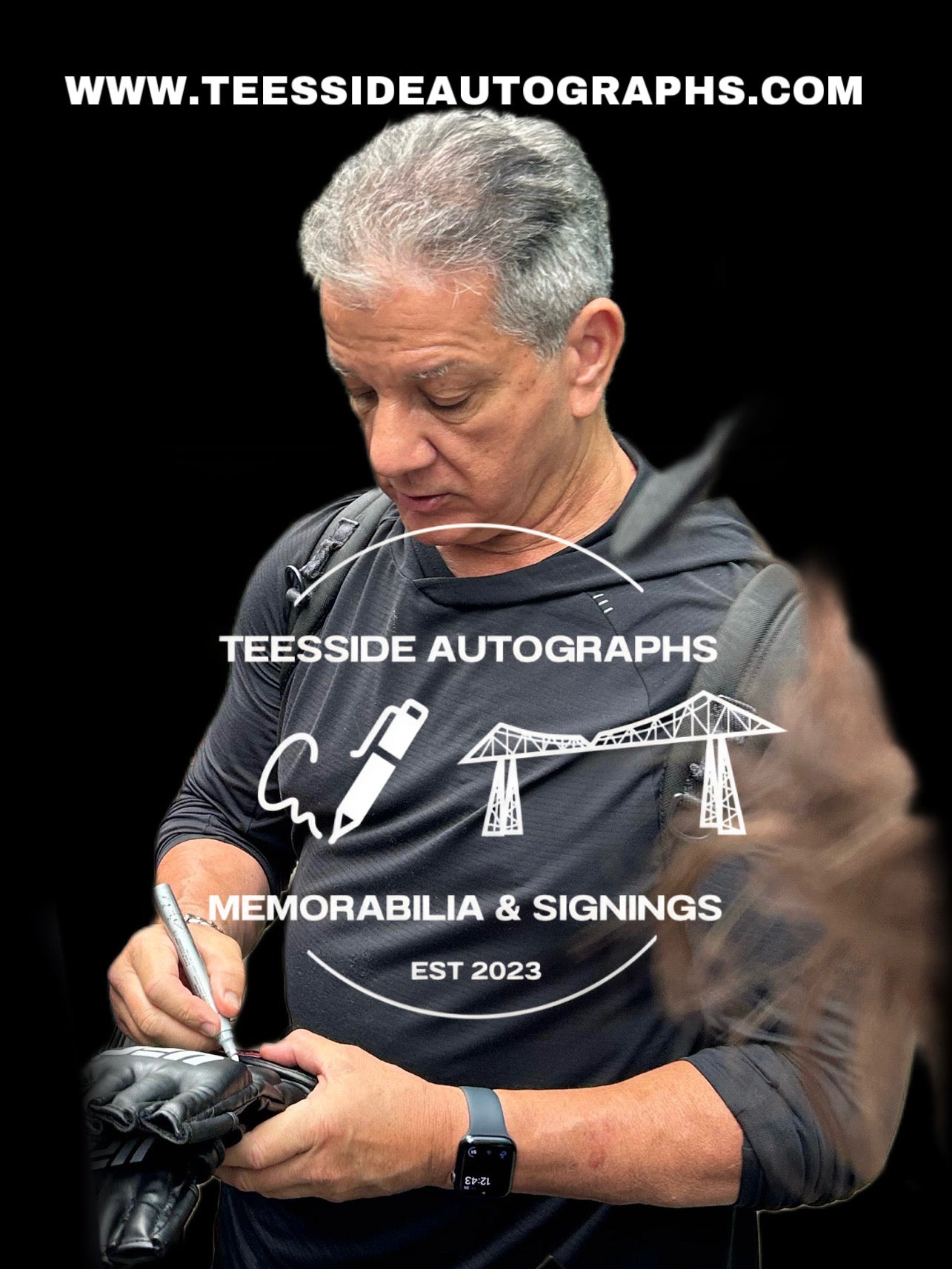 Bruce Buffer UFC Hand Signed Glove 2