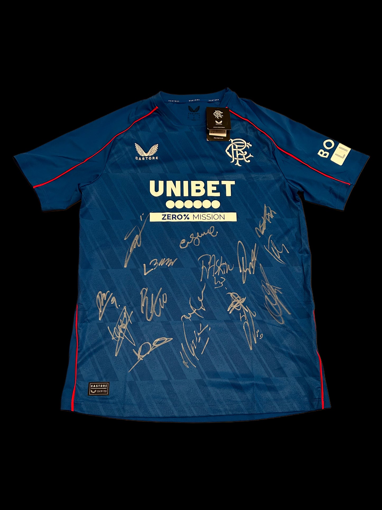 Rangers 2024-25 Hand Signed Squad Home Shirt 1