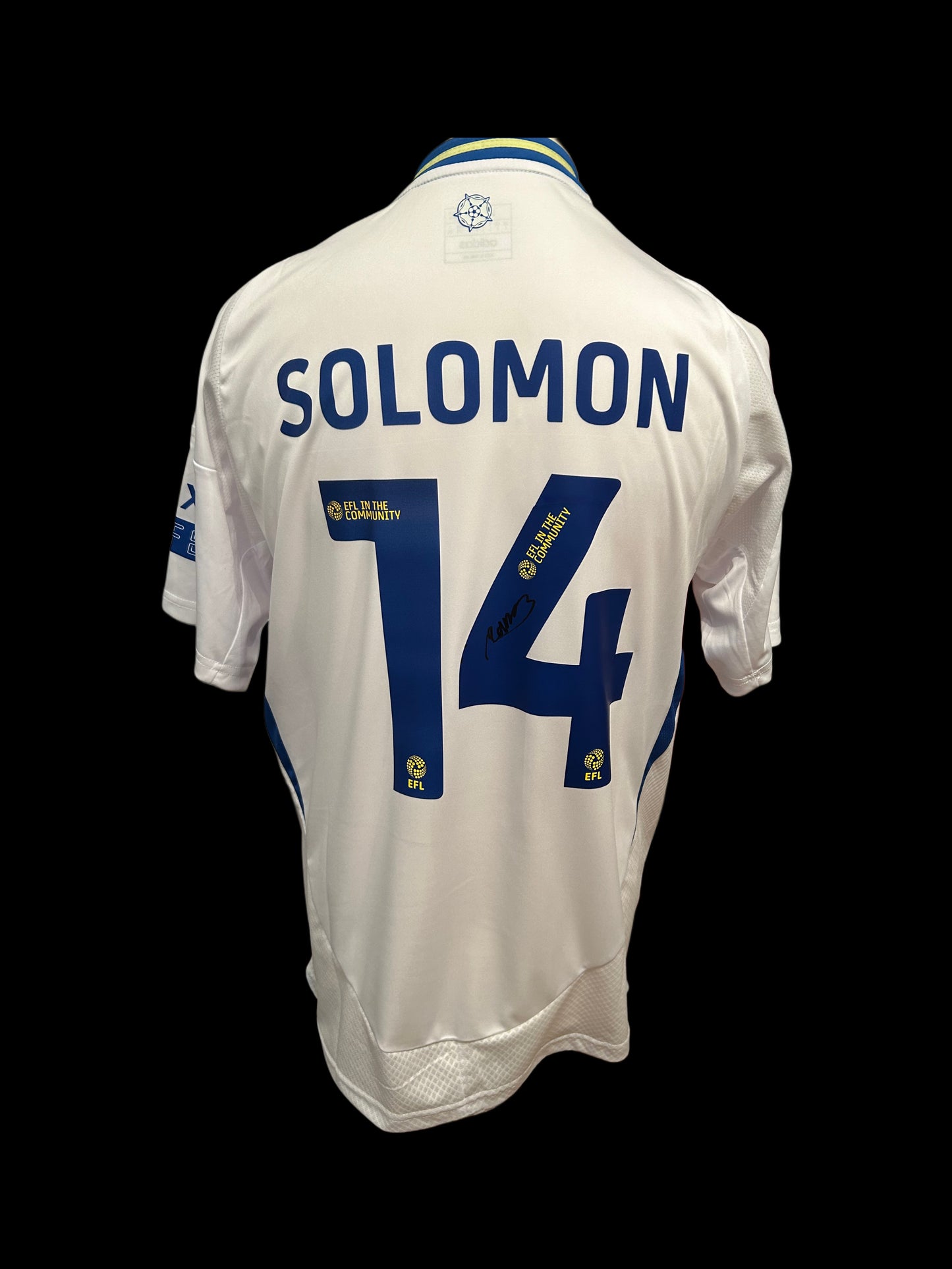 Manor Solomon Leeds United 2024-25 Hand Signed Home Shirt