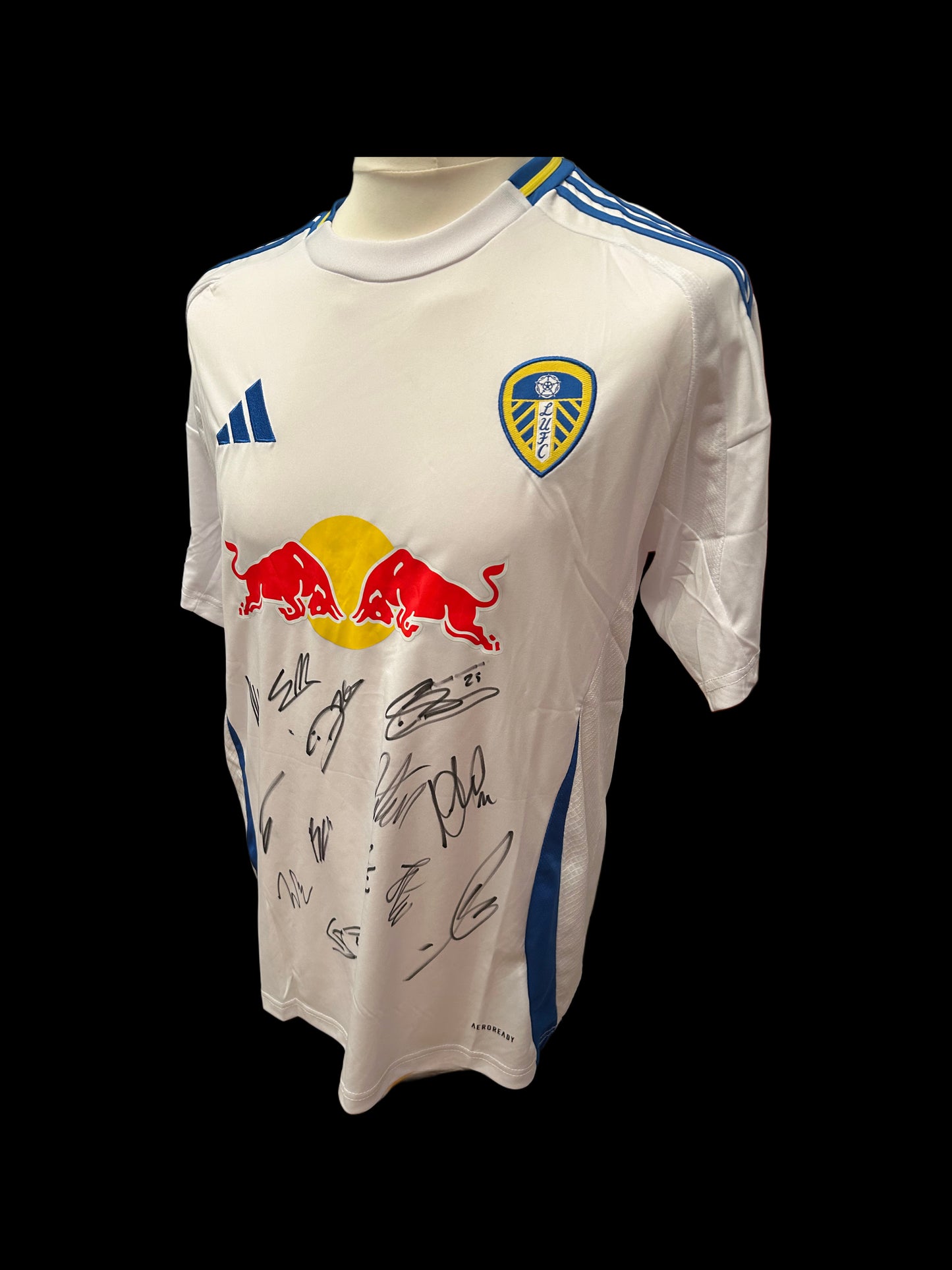 Leeds United 2024-25 Hand Signed Squad Home Shirt
