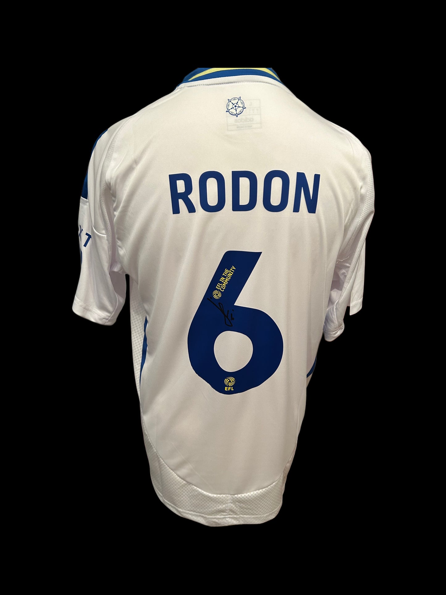 Joe Rodon Joshua Leeds United 2024-25 Hand Signed Home Shirt