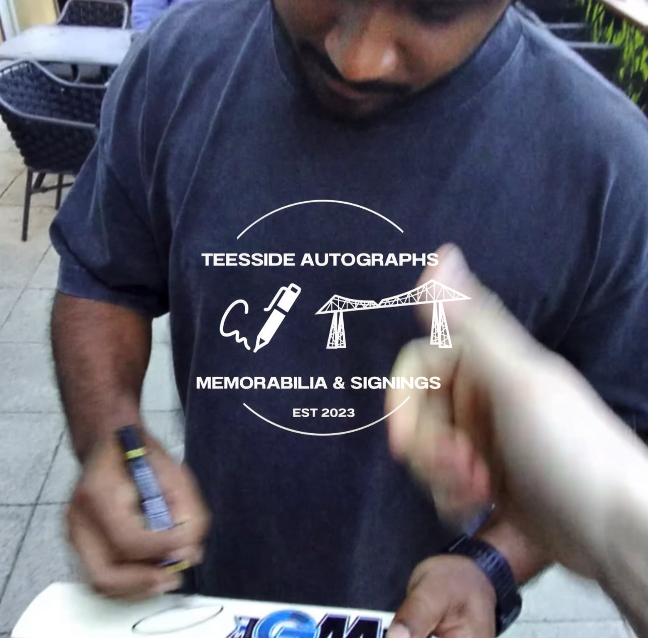 Sanju Samson India Cricket & Chennai Super Kings Hand Signed Mini Cricket Bat