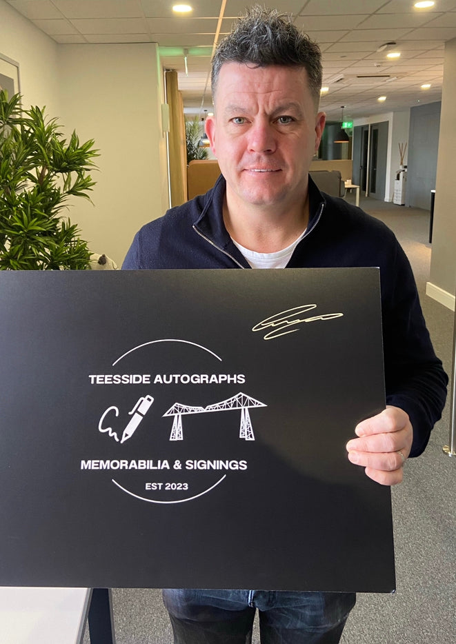 Ian Harte Leeds United Hand Signed 2000-02 Home Shirt