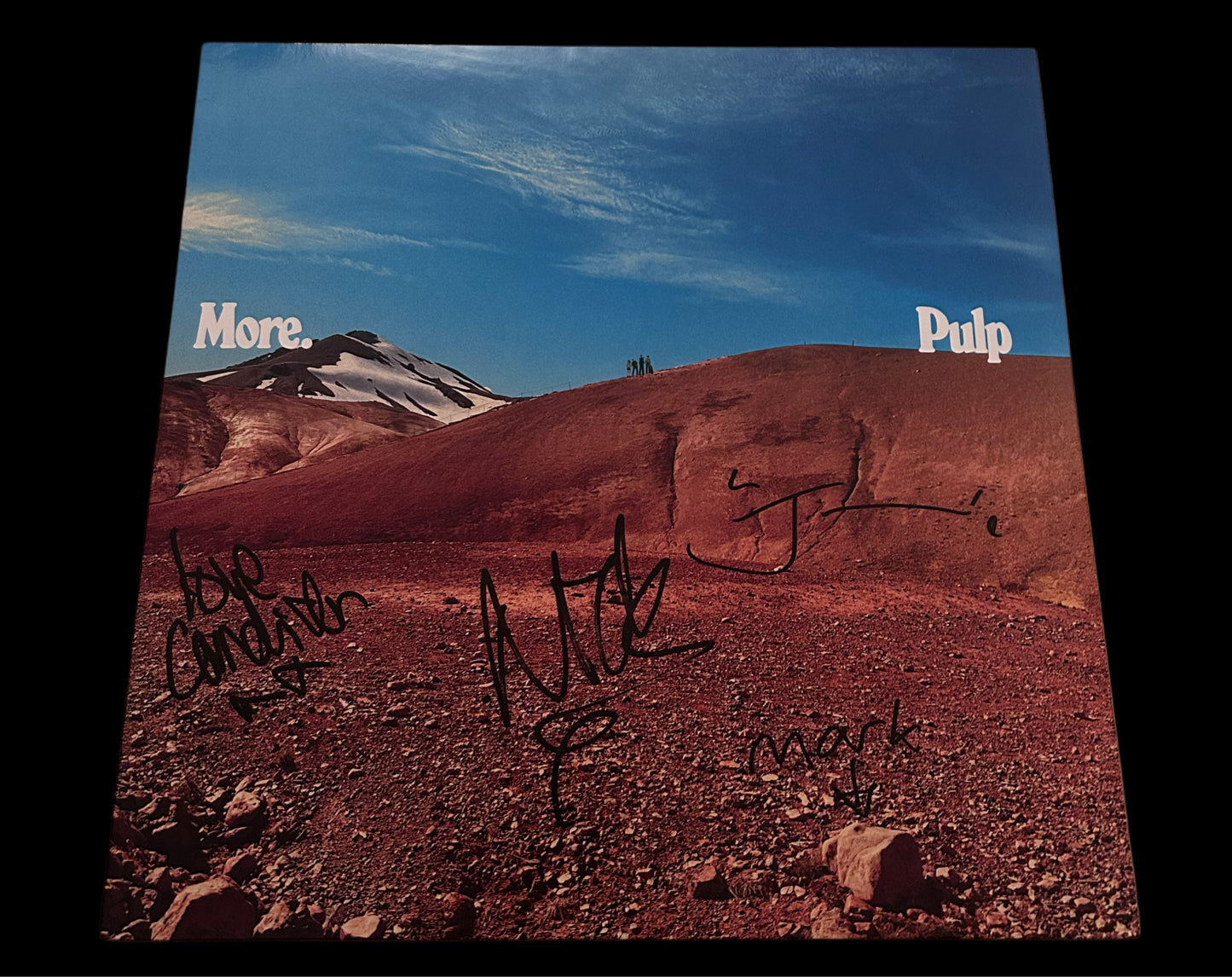 Pulp, Cocker Doyle Webber Banks “More.” Hand Signed 12” Vinyl