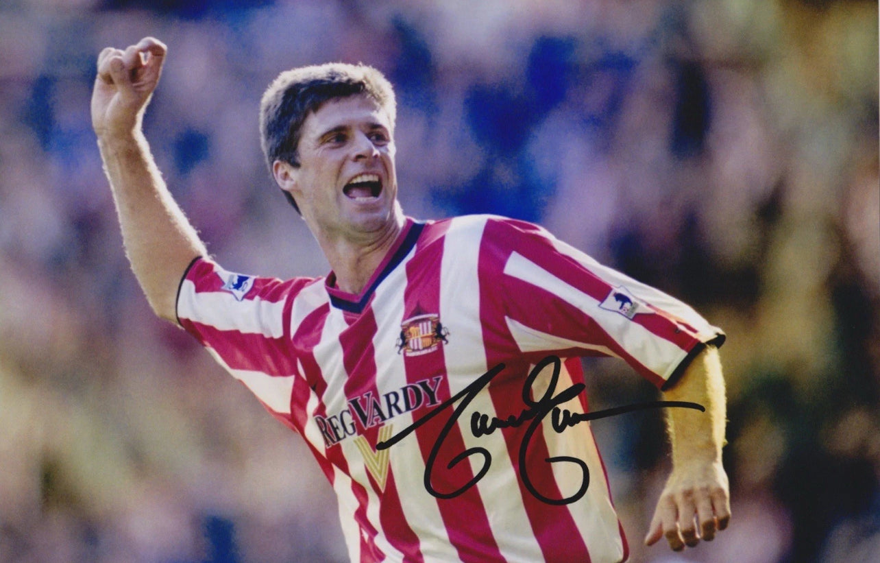 Niall Quinn Sunderland Hand Signed 12X8” Photo 1