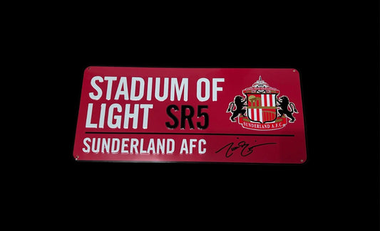 Niall Quinn Sunderland Hand Signed Street Sign 1