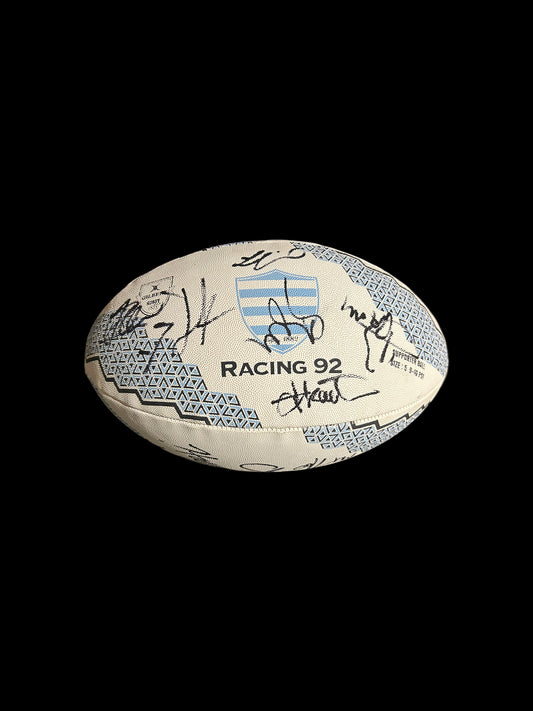 Racing 92 2024-25 Rugby Hand Signed Size 5 Squad Ball 1