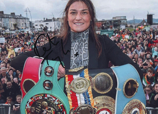 Katie Taylor Hand Signed 12X8” Photo 2