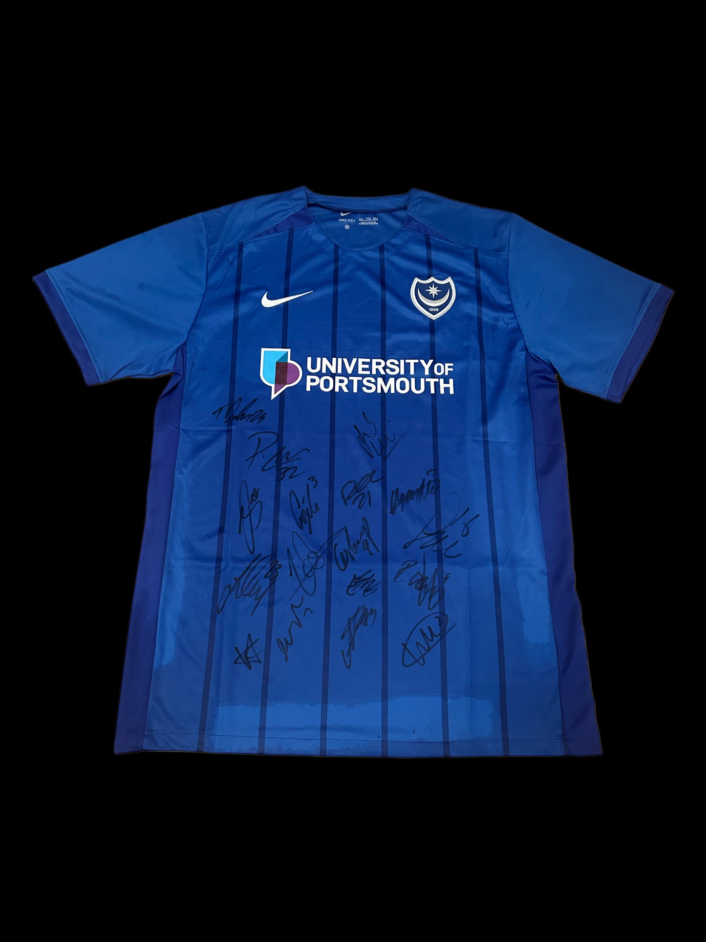 Portsmouth Hand Signed Full Squad 2024-25 Home Shirt