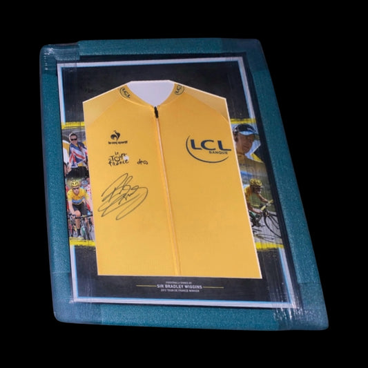 Bradley Wiggins 2012 Tour De France  Winner Hand Signed Framed Jersey