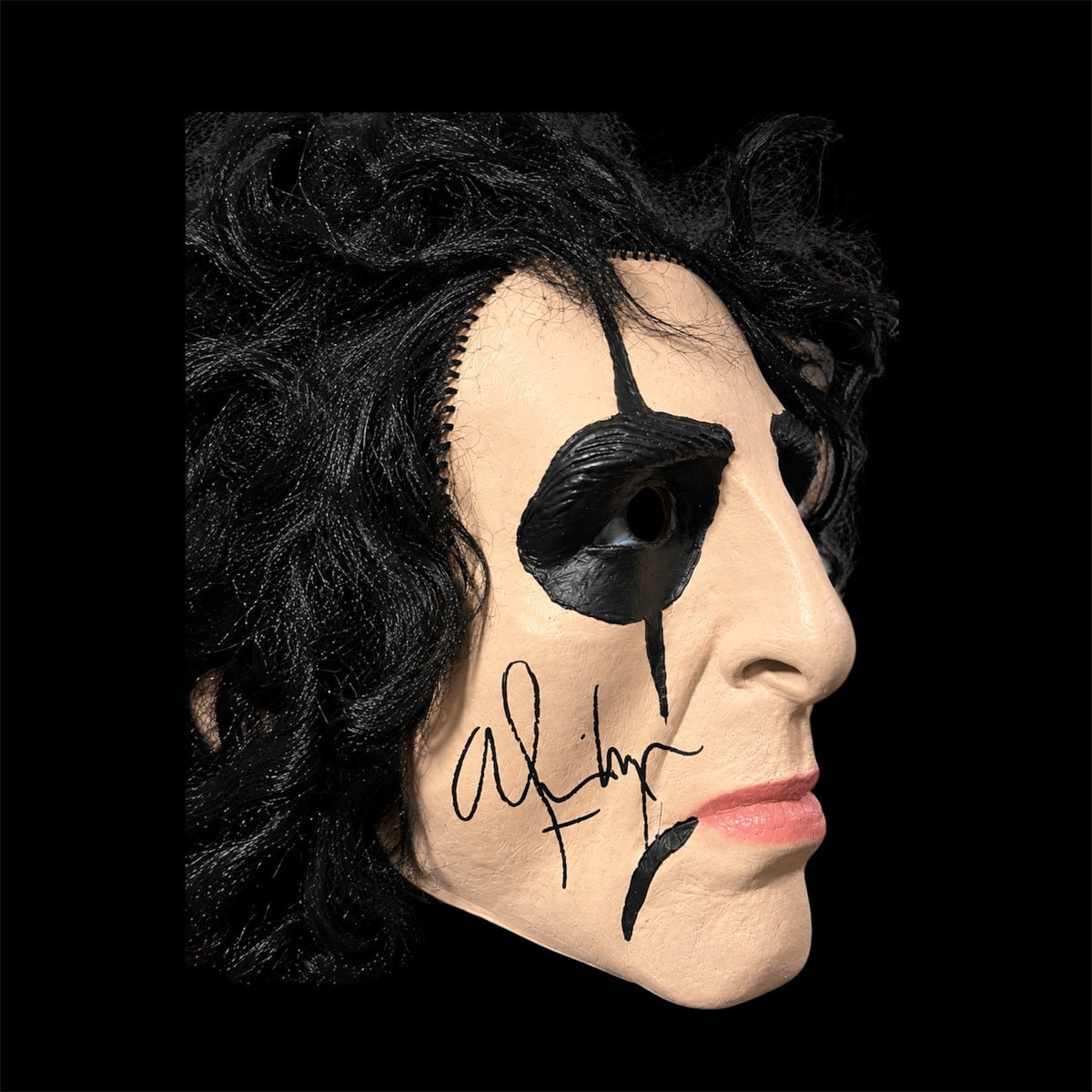 Alice Cooper Hand Signed César 2001 Vintage Mask