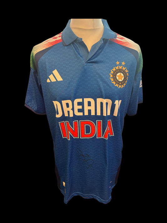 Ravindra Jadeja India Cricket Hand Signed Shirt 2