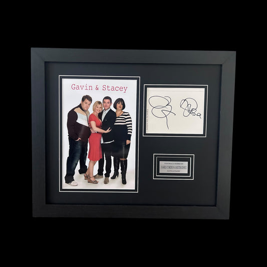 Gavin & Stacey Hand Signed James Corden & Ruth Jones Hand Signed Display