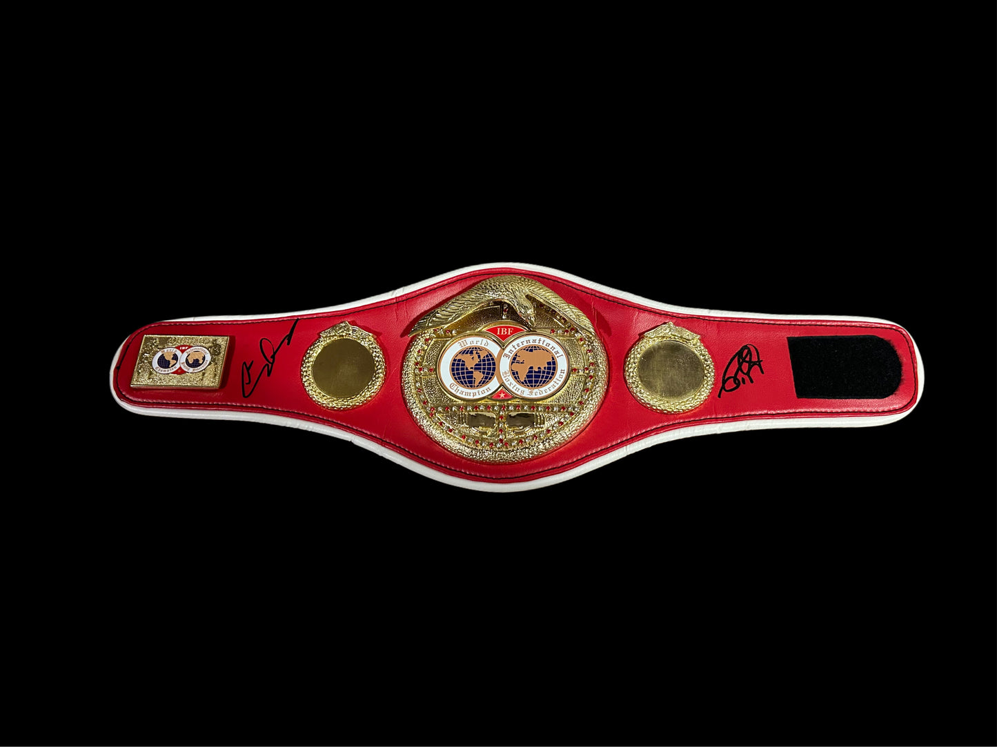 Artur Beterbiev & Roy Jones Jr UNDISPUTED Hand Signed IBF Mini Championship Belt
