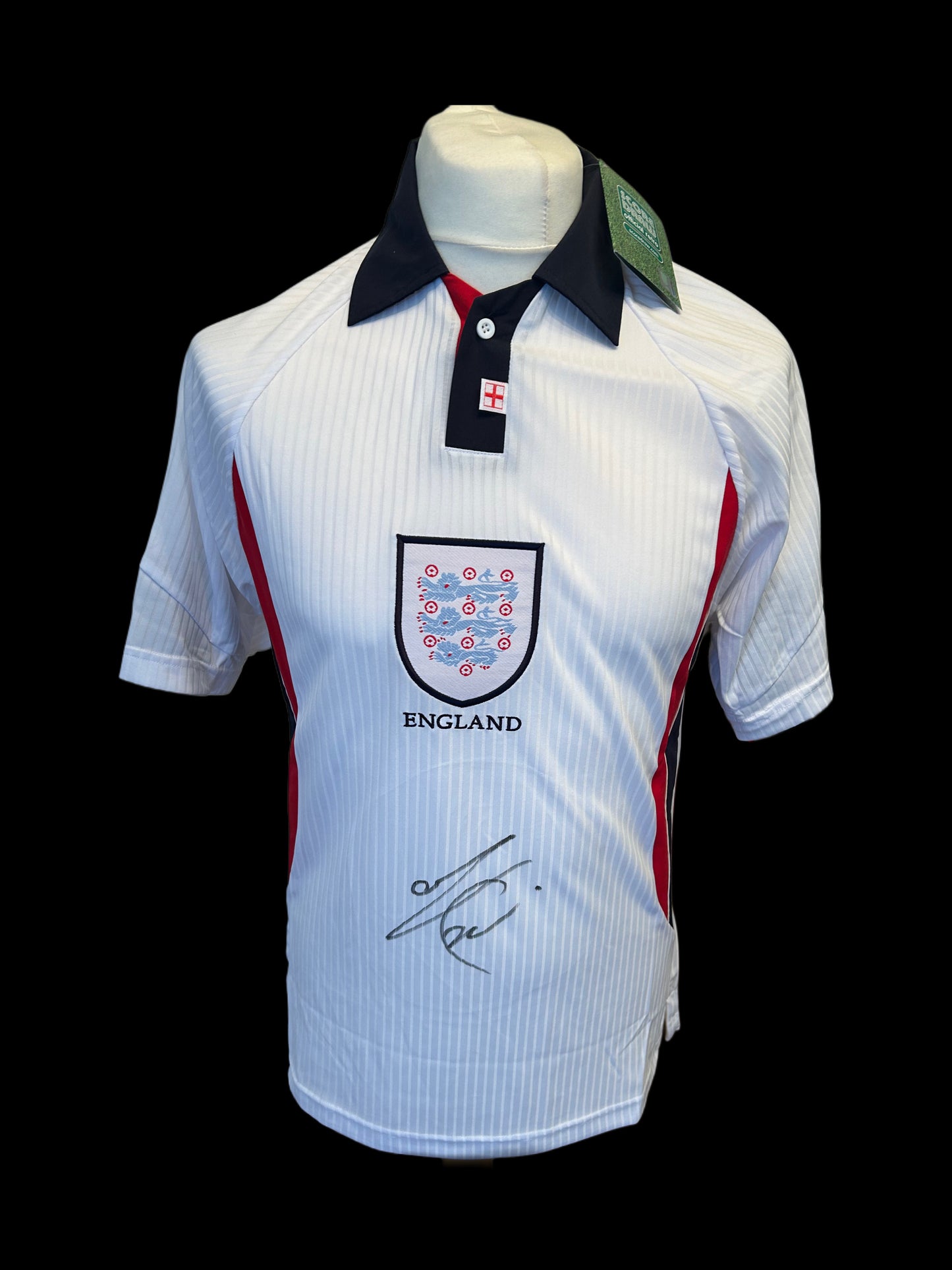 Stuart Pearce England 1998 Hand Signed Home Shirt