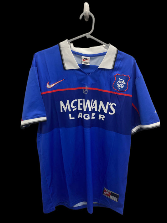 Ally McCoist Hand Signed Rangers 1997-98 Home Shirt