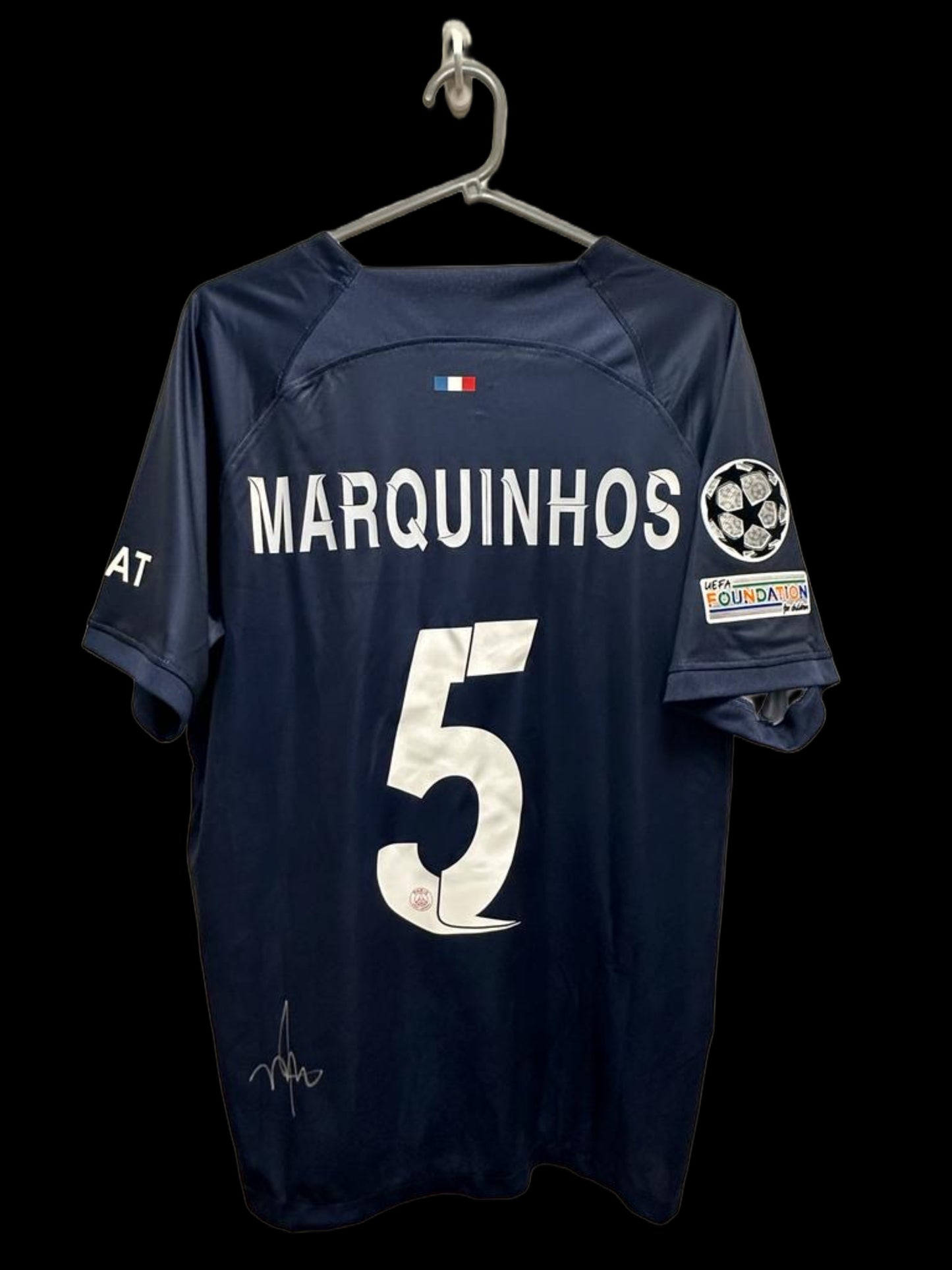 Marquinhos Hand Signed PSG Shirt 2023-24