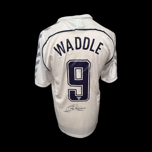 Chris Waddle Tottenham Hotspur 1986 Hand Signed Home Shirt