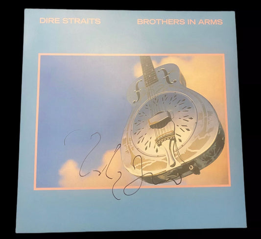 Dire Straits Mark Knopfler Hand Signed Vinyl “BROTHERS IN ARMS”