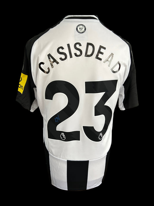 Casisdead Newcastle United Hand Signed 2024-25 Home Shirt 2