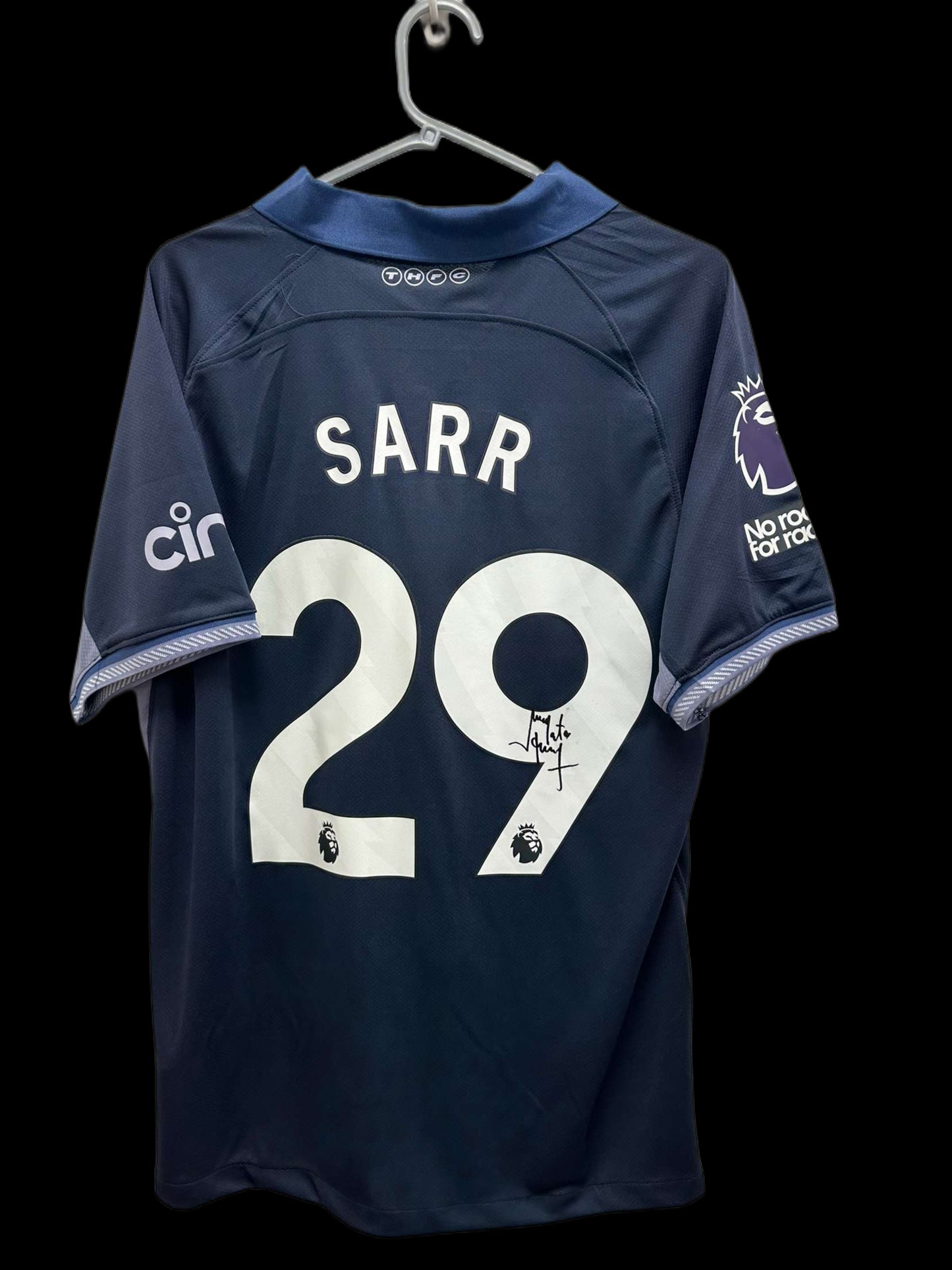 Pape Matar Sarr Tottenham Hotspur Hand Signed Away Shirt 2023-24